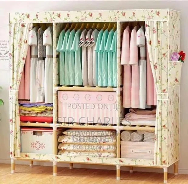 3 In 1 Wooden Wardrobe/Bamboo Wardrobe · Photo 1