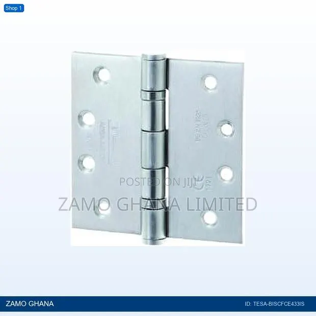 Tesa Stainless Steel Hinges 102 X 76 X 3mm - Tesa-Biscfce433is · Photo 1