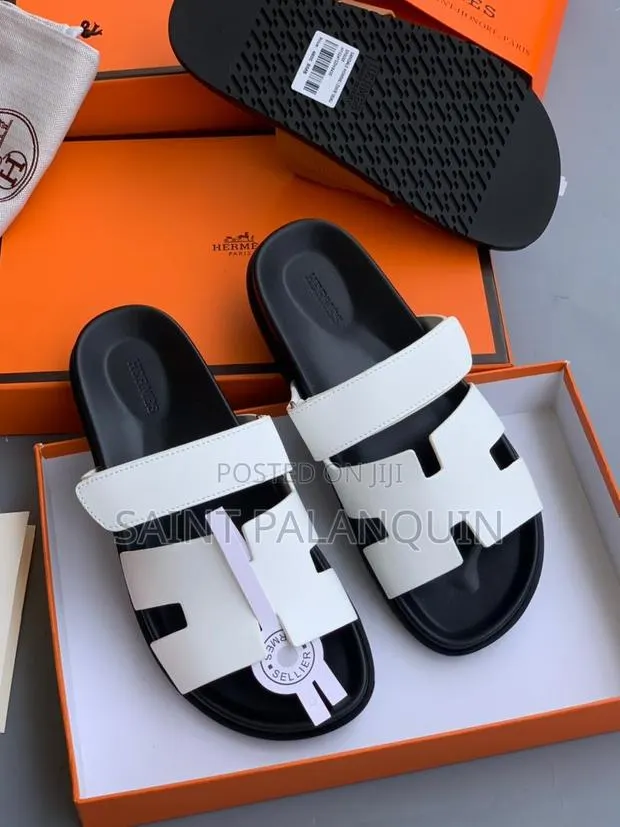 White Hermès Chypre Sandals · Photo 1