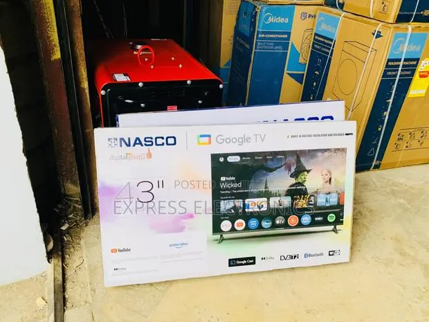 Text Us Nasco 43 Inch Frameless Smart Android Google TV (NAS-B43FBFL-G · Photo 1