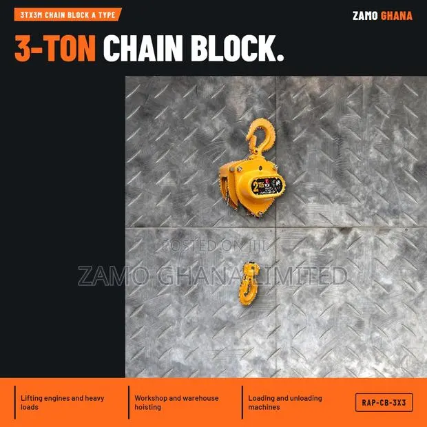 3Tx3M Chain Block a Type - RAP-CB-3X3 · Photo 1