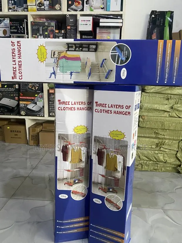 4 Tier Cloth Drying Rack-50kg Steel Frame · Photo 1