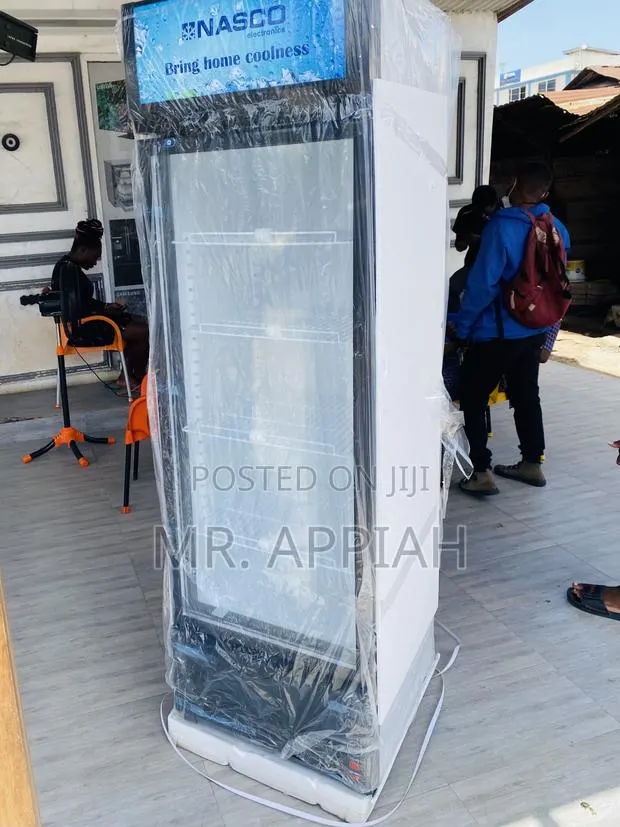 Fresh in Box Nasco 1 Door Display Fridge(Nasfl400-1dr). · Photo 1