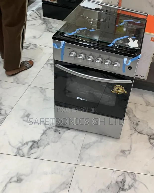 Newly Bulky Grey Volcano 3 Gas + 1 Electric Burner Cooker 50x50 · Photo 1