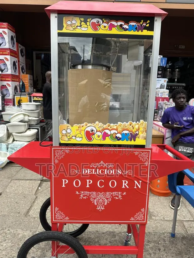 Foreign Popcorn Machine With Wheels · Photo 1