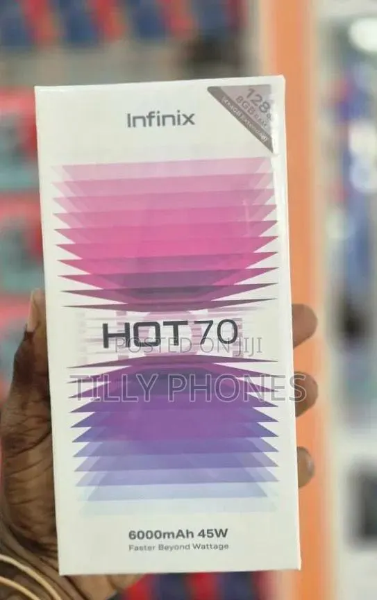 New Infinix Hot 70 128 GB Blue · Photo 1