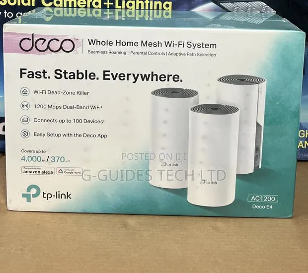 Tp-Link Deco E4 Ac1200 Whole Home Mesh Wi-Fi System 3-Pack · Photo 1