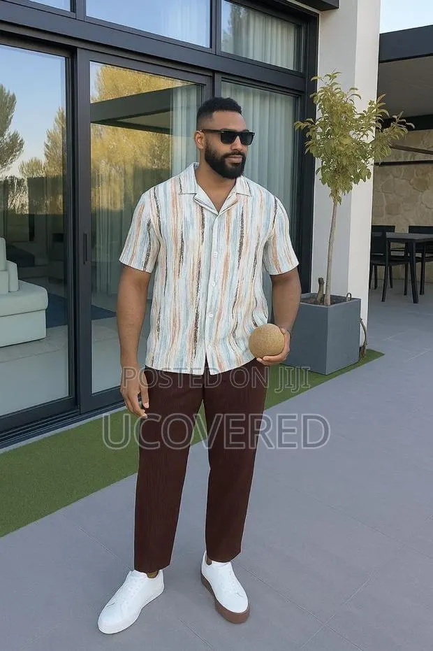 Men’S Short Sleeve Casual Button Shirts and Trousers · Photo 1