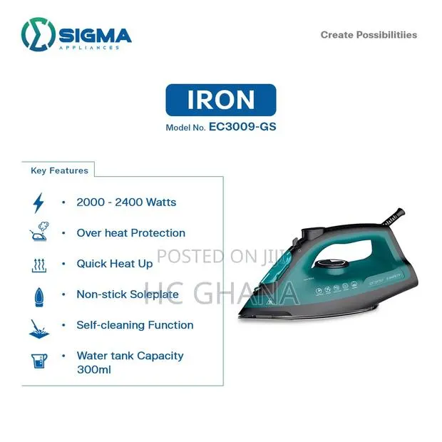 SIGMA 2400W Steam Iron · Photo 1