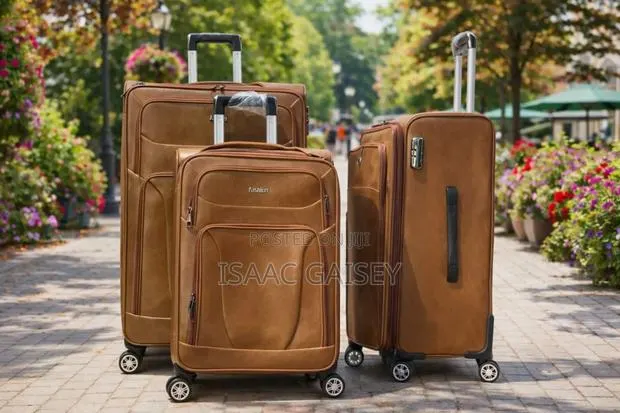 3set Genuine Leather Traveling Luggages · Photo 1