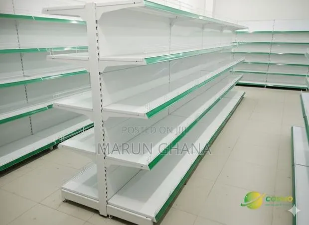 Double-Sided Gondola Rack, Centre Shelve – Strong Spacious · Photo 1