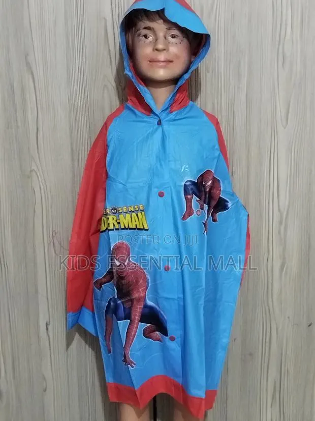 2 to 8years Cartoon PVC Raincoat for Kids · Photo 3