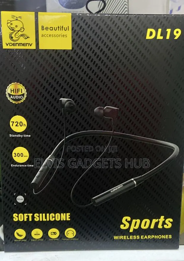 Vdenmenv Dl19 Original Neck Band Sports Wireless Neckband Headphone · Photo 1