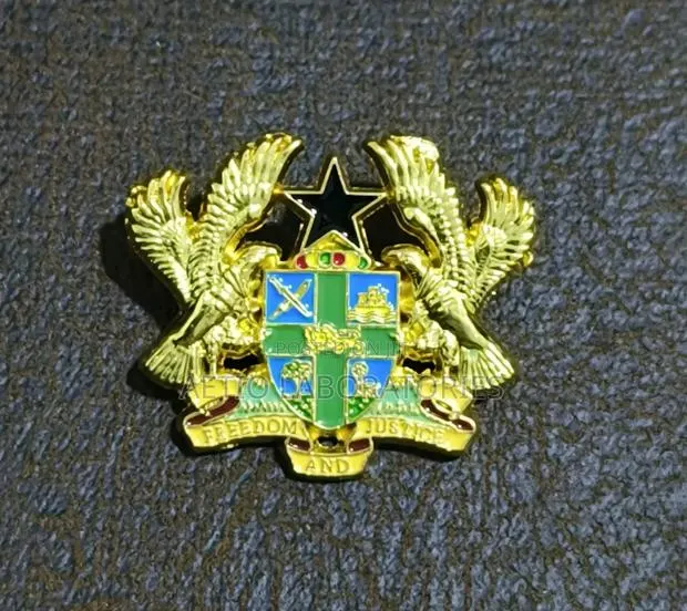 Lapel Pin and Brooches - Coat of Arms, Ghana Flag, Npp, NDC · Photo 1