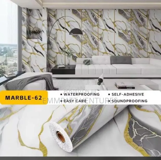 Water and Fire Adhesive Marble Sticker · Photo 1