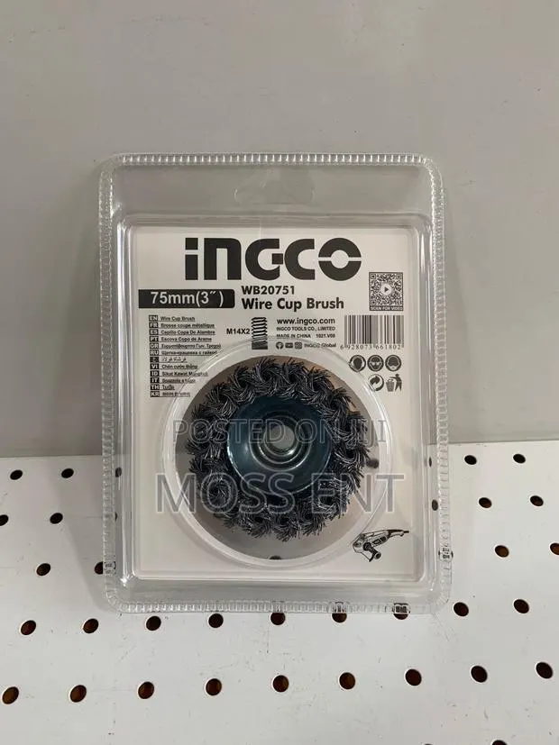 Ingco Durable Wire Cup Brush 75mmx0.5mm - Wb20751 · Photo 1