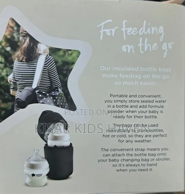 Tommee Tippee Insulated Feeding Bottle Bag/ Pouch 2 Pieces · Photo 2