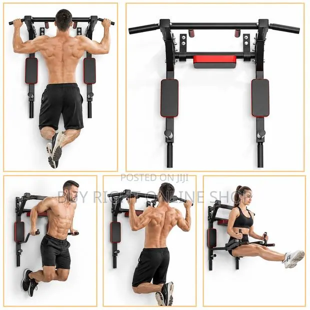 5-in-1 Wall Mounted Pull-Up/Chin-Up Bar Dip Station for Home/Gym · Photo 1