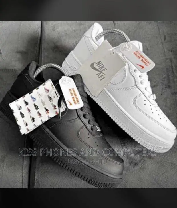 Black and White Airforce Sneakers