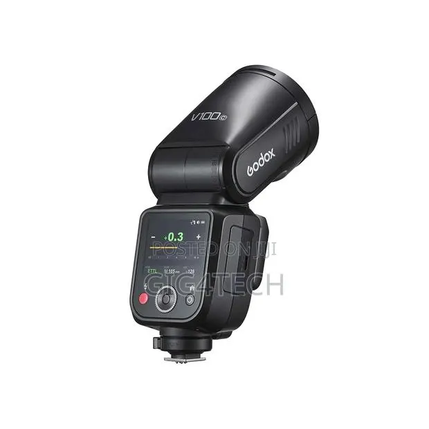 Godox V100 C High Power TTL Li-Ion Round Head Flash - Canon · Photo 1
