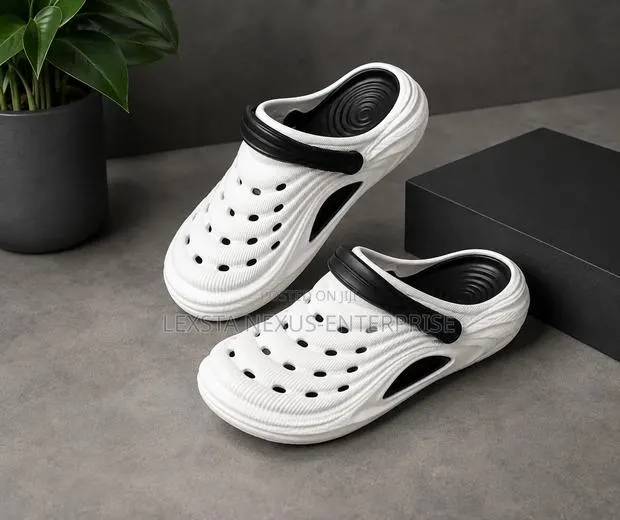 White & Black Crocs · Photo 1