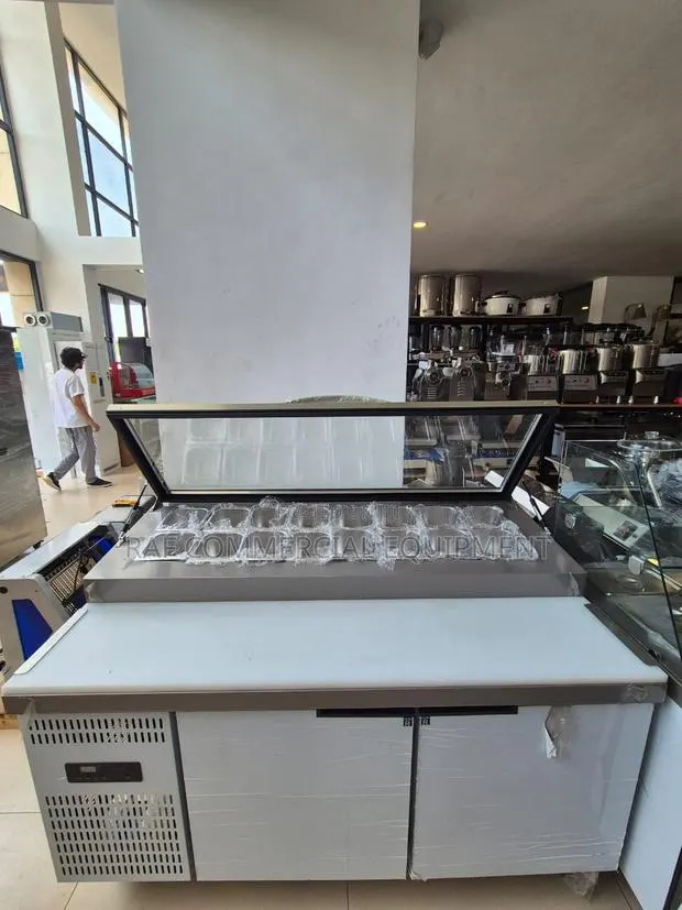 Commercial Tabletop Salad Bar and Undercounter Fridge · Photo 1