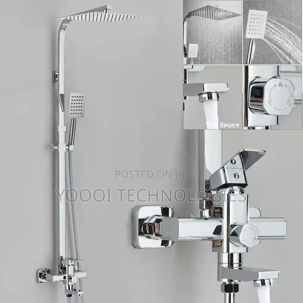 Hot/Cold Chrome Multifunctional Stainless Steel Shower Mixer · Photo 1