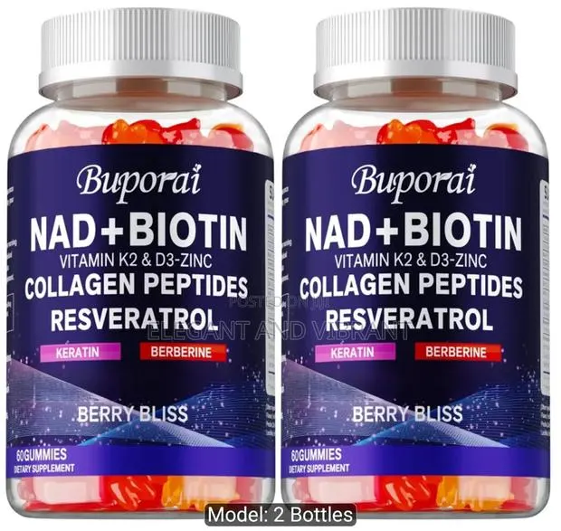 NAd+ Biotin With Collagen Peptides, Revestrol,Zinc,D3 + Keratin' · Photo 1