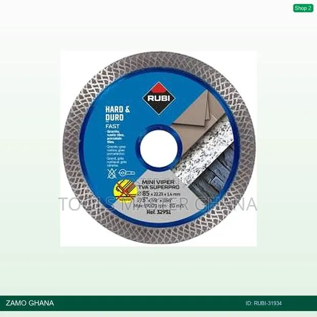 Tva 180 Superpro > 7inch Turbo Viper Diamond Cutting Blad - Rubi-31934 · Photo 1