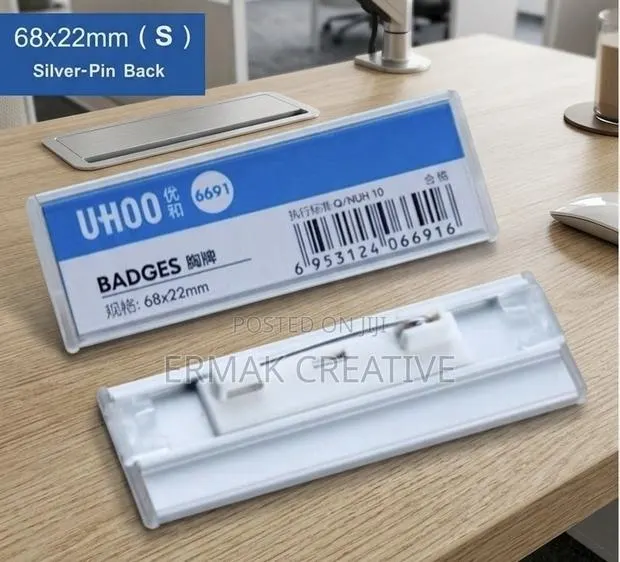 Plastic Name Tag Reusable Moq 30pcs · Photo 1