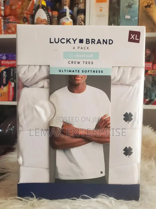 Lucky Brand Men Crew Tees 4 Packs Size Xl · Photo 1