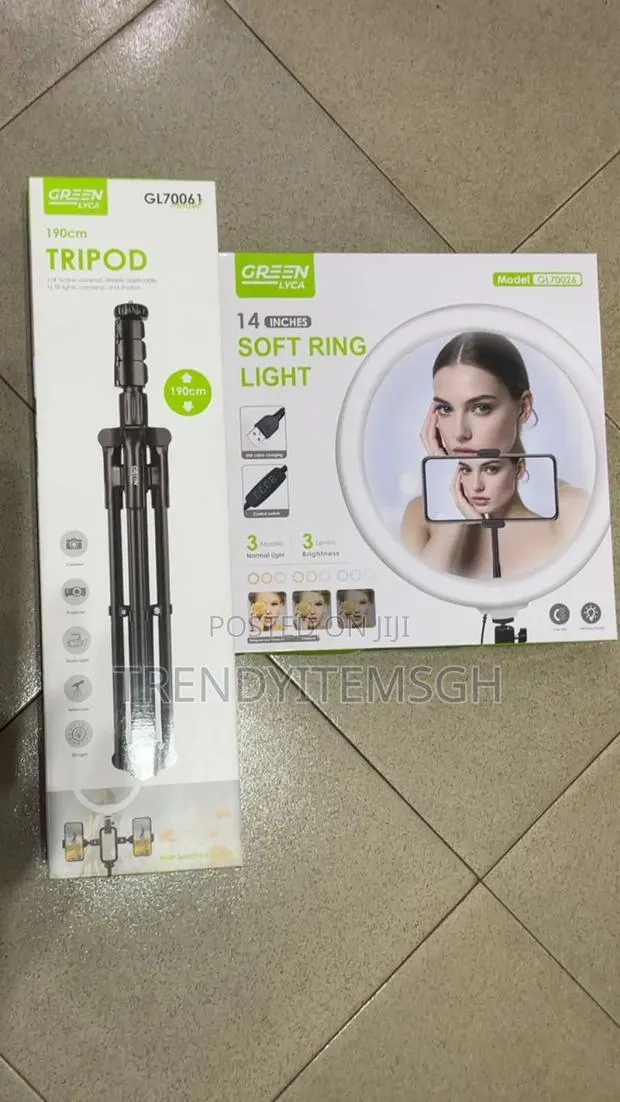 14 Inches Soft Ring Led Light With Tripod · Photo 1
