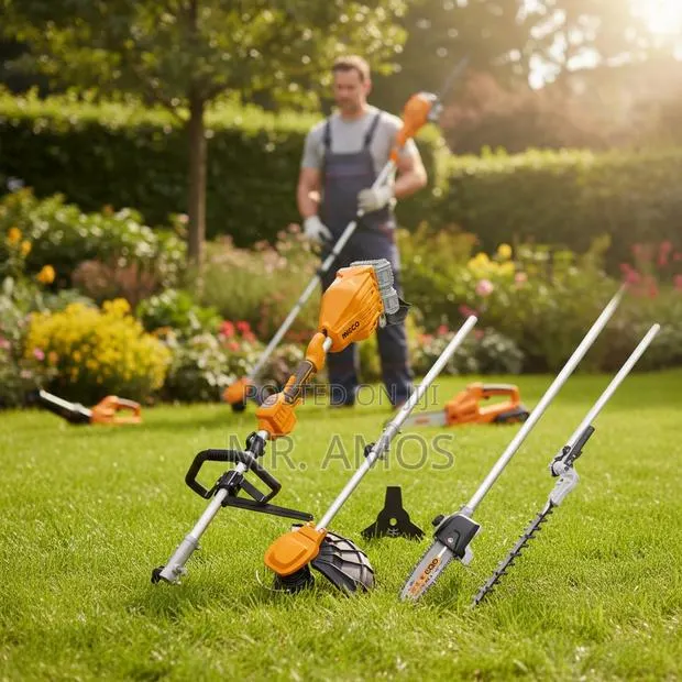 3 in 1 Cordless Multi Tool Brush Cutter Hedge Trimmer Attachment · Photo 1