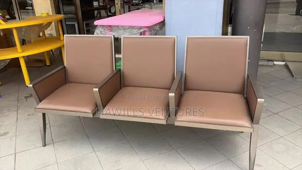 3 - Seater Heavy-Duty Office Reception Bench. · Photo 1