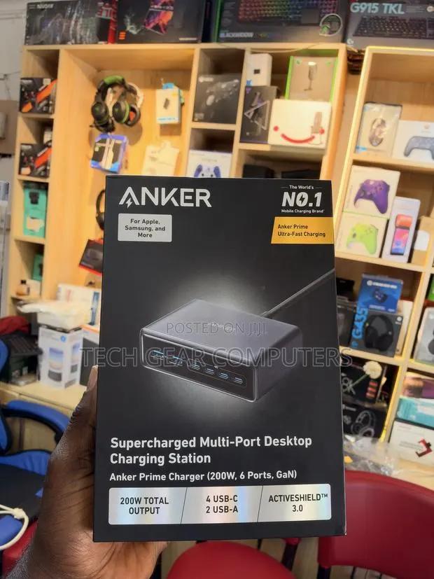 Anker Prime 200W 6-Port GaN Charging Station, Fast Charging USB C · Photo 1