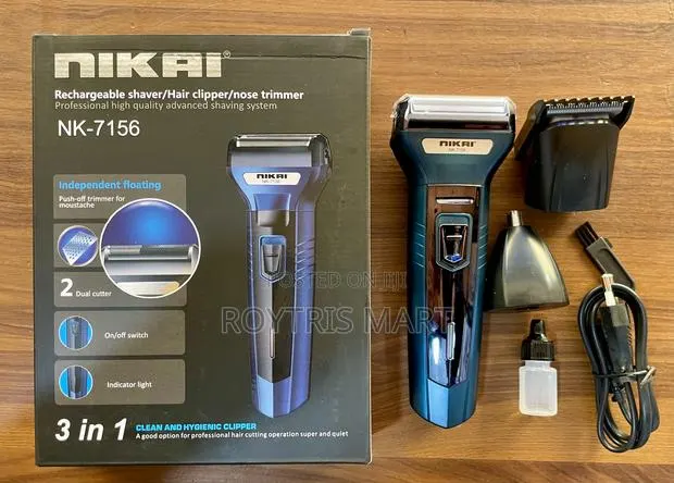 Nikai Nk-7156 3-in-1 Rechargeable Shaver · Photo 1
