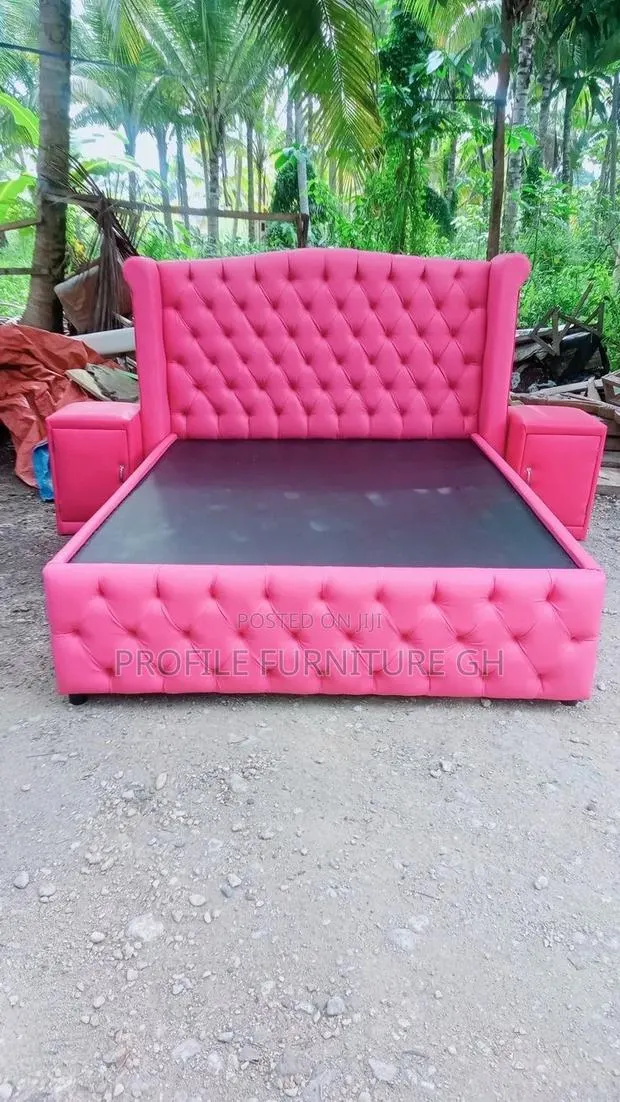 For Pink Lovers Double Bedframe With Two Drawers · Photo 1