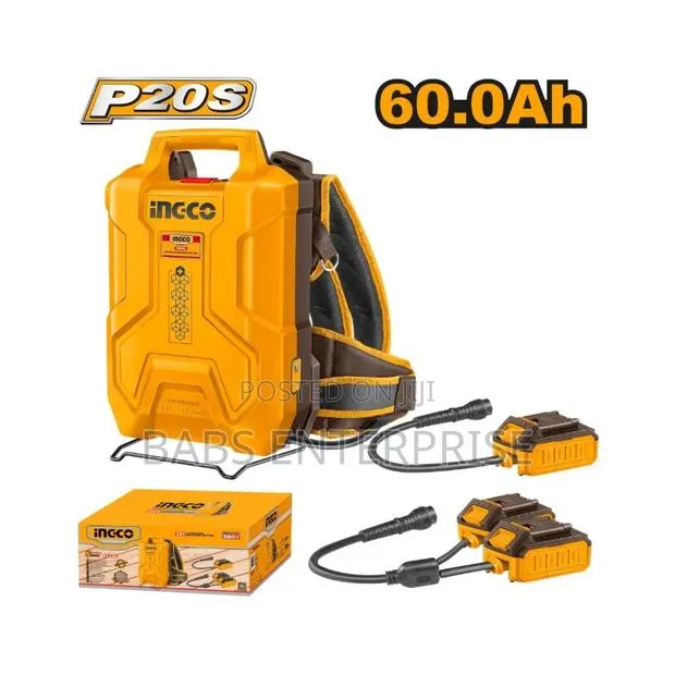 Ingco 60.0ah Lithium-Ion Backpack Battery - Fbli241110 · Photo 1
