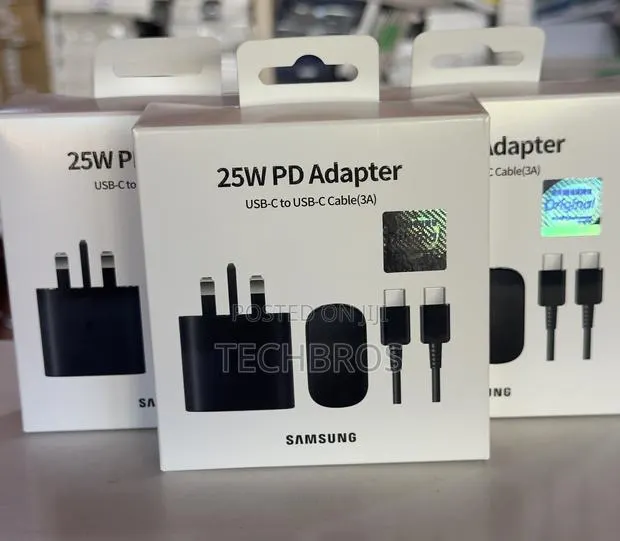 Samsung 25w Adapter With Usb Type-C to Type-C Cable · Photo 1