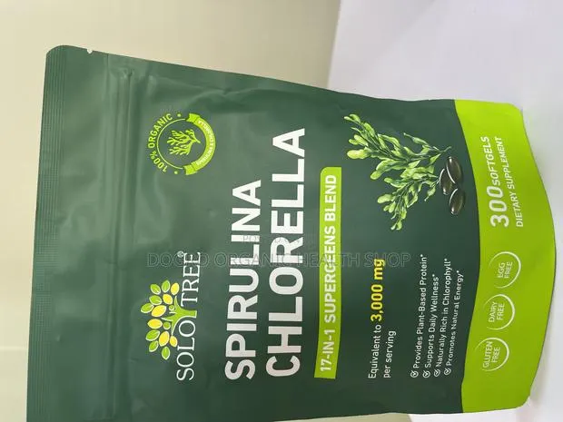 Solotree Spirulina Chlorella Softgels · Photo 1
