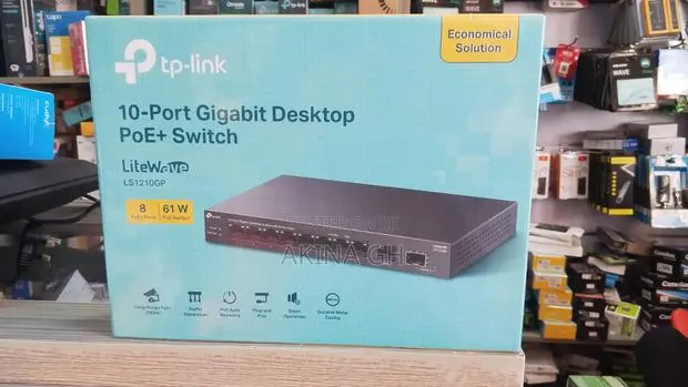 TP-Link 10-Port Gigabit Desktop PoE+ Switch LS1210GP · Photo 1