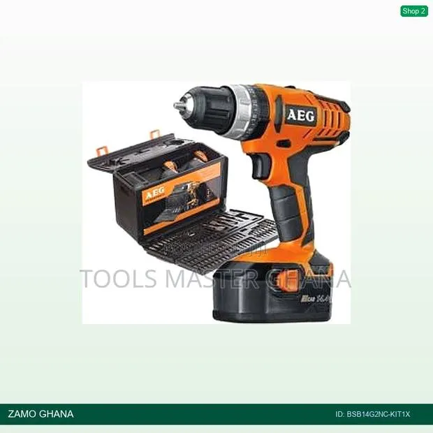 14.4v Cordless Drill Nickle-Cadium + Set of Bits - Bsb14g2nc-Kit1x · Photo 1