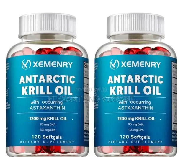 Antarctic Krill Oil Capsules - With Omega-3 EPA,DHA,Astaxanthin,Phosp · Photo 1