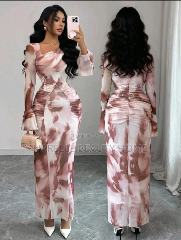 Uk Size 14 - Elegant Asymmetrical Long Dress - Bodycon Fit. · Photo 1