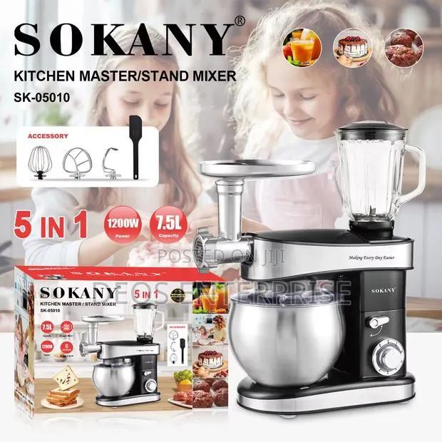 Sokany 5 in 1 Ultimate Kitchen Master Stand Mixer Blender · Photo 1