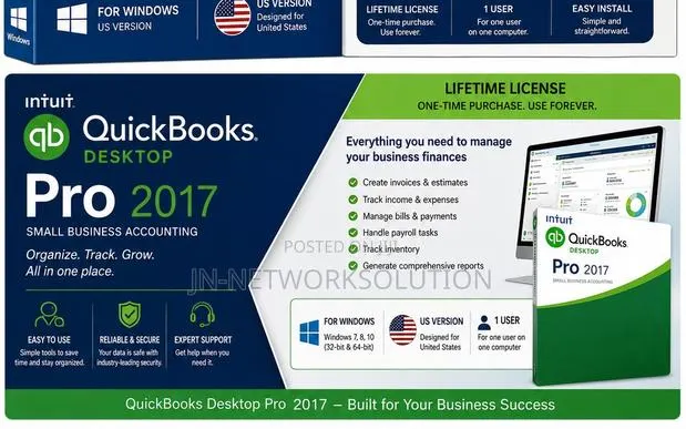 Intuit QuickBooks Desktop Pro 2017 Lifetime for Windows (US Version) · Photo 1