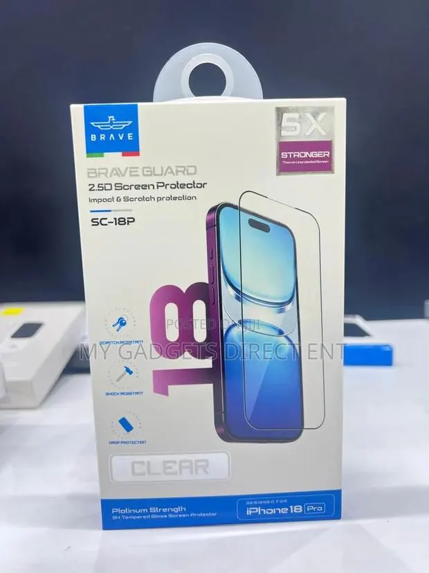 Brave Clear iPhone 18 Pro Screen Protector · Photo 1