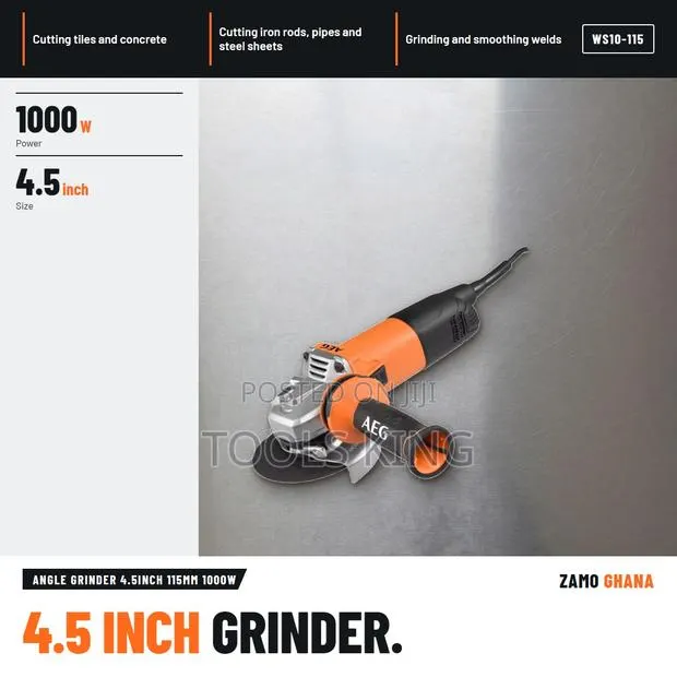 Angle Grinder 4.5Inch 115Mm 1000W - WS10-115 · Photo 1