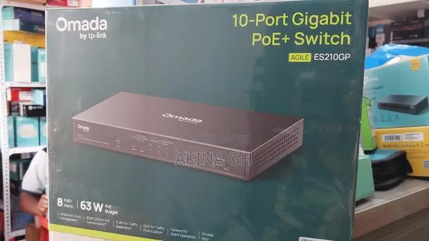 Omada Tp-Link 10 Port Gigabit Poe+ Switch (Agile Es210gp) · Photo 1