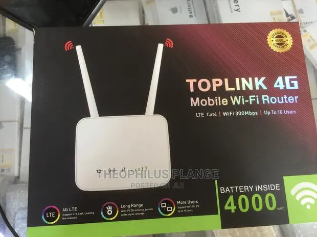 Toplink 4G Super Fast Mobile Wi-Fi Router With Battery. · Photo 1